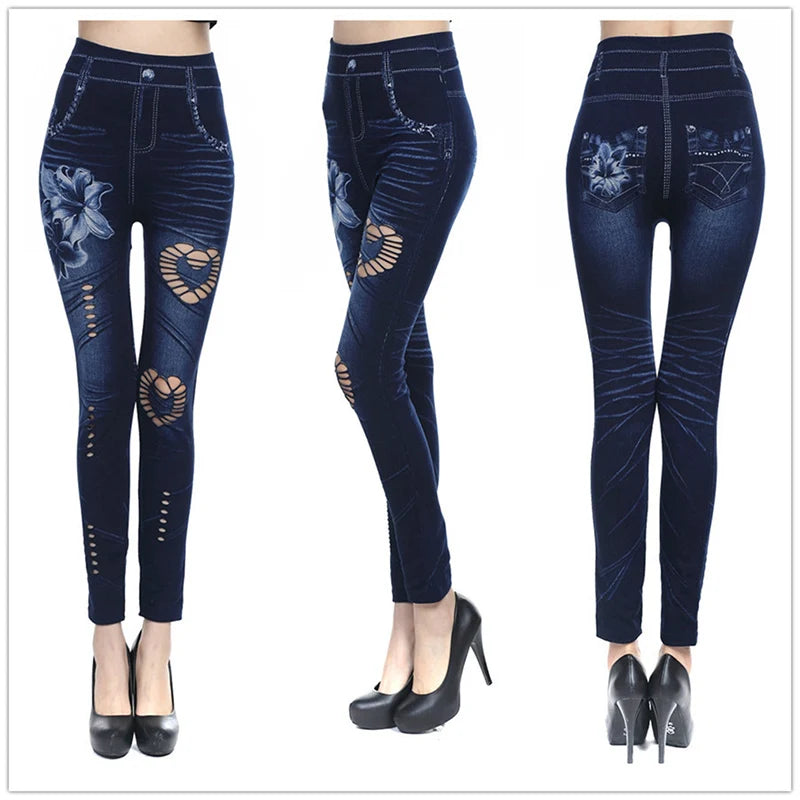 legging Jean skinny sexy pour femme